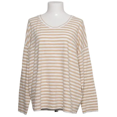 Long sleeve T-shirt (Beige, White) from Maerz Cotton