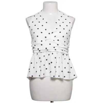 Haltertop (Wit, Zwart) van Divided by H&M Elastaan, Polyester