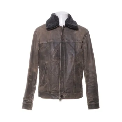 Shearling jacket (Brown, Black) from Emilio Leather, Polyester