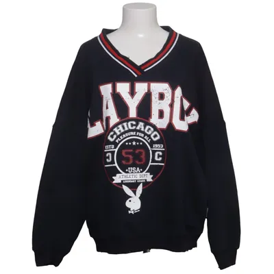 Sweatshirt (Black, Multicolored) from Playboy x Missguided