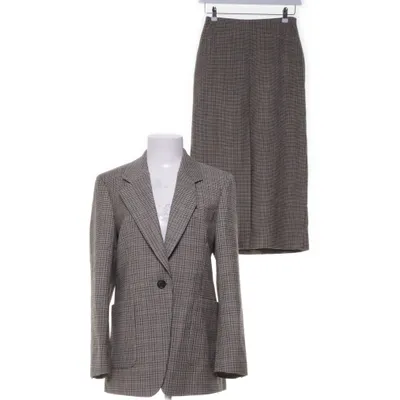 Skirt suit (Beige, Multicolored) from Arket Elastane, Wool, Viscose