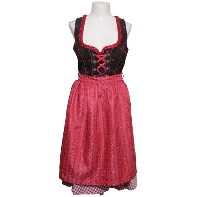 Dirndl (Rose, Noir) de Fuchs Trachtenmoden Coton, Polyester