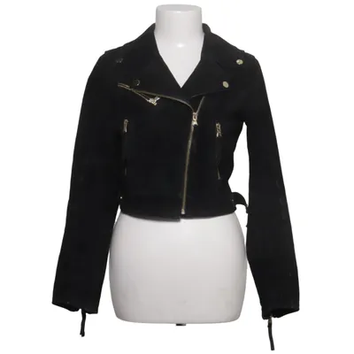 Veste de motard (Noir) de Raggirl Cuir, Polyester