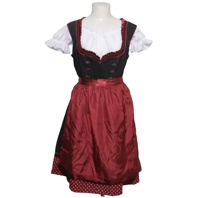 Dirndl (Svart, Röd) från Lifos Bomull, Polyester