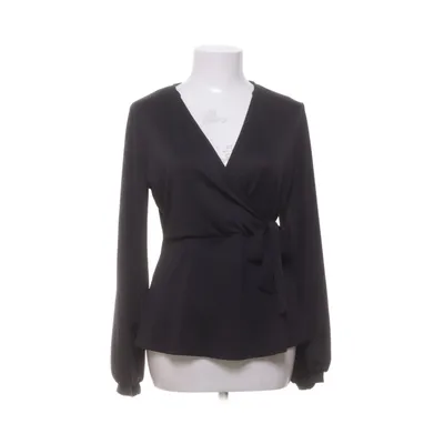 Wikkelblouse (Zwart) van Gina Tricot