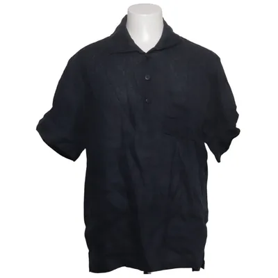 Korte mouwen shirt (Blauw) van Oas Linnen