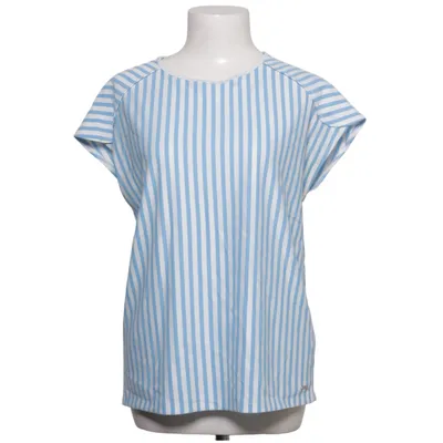Top (Blue, White) from Tom Tailor Denim Cotton, Polyester, Viscose