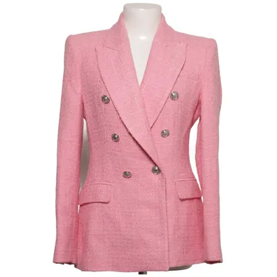 Blazer (Roze) van Zara Acetaat, Acryl, Katoen, Polyester