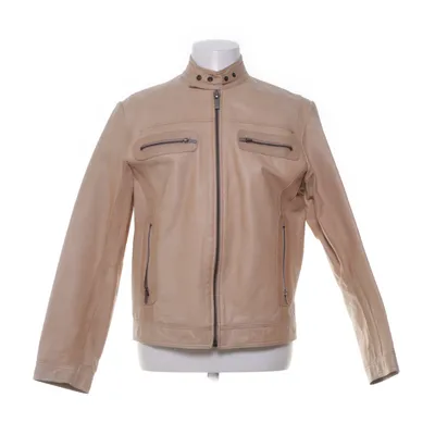 Leather jacket (Beige) from Selected