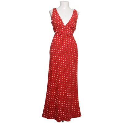 Långklänning (Röd, Vit) från Princess Polly Polyester, Viskos