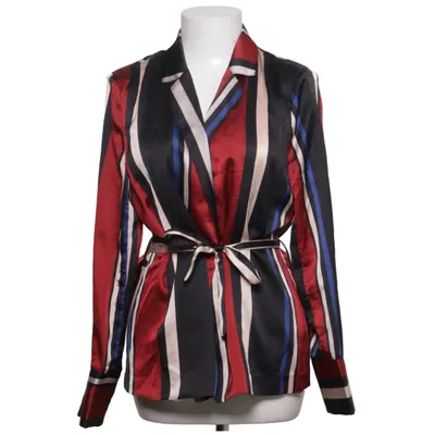 Wikkelblouse (Rood, Zwart, Wit, Blauw) van Contrast Polyester