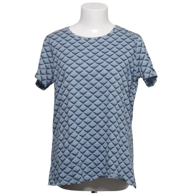 T-shirt (Blauw, Wit) van VRS Woman Organisch katoen