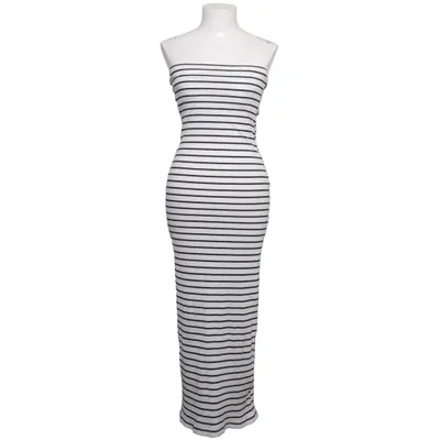 Maxikjole (Hvid, Sort) fra Pull & Bear Elastan, Polyester, Viscose