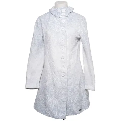Frakke (Hvid, Blå) fra Desigual Bomuld, Polyester, Viscose