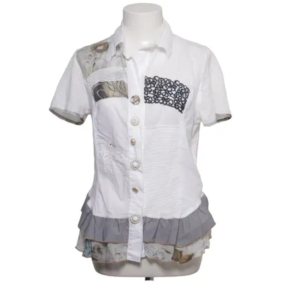 Top (White, Gray, Multicolored) from Elisa Cavaletti Cotton, Elastane, Polyester