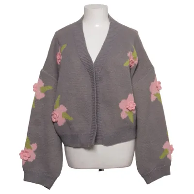 Cardigan (Gray, Pink, Green) from Shein Curve Polyester