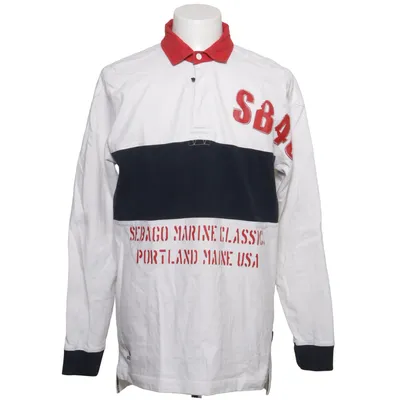 Maillot de rugby (Blanc, Noir, Rouge) de Sebago Marine Classics Coton