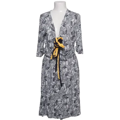 Robe portefeuille (Noir, Blanc, Jaune) de Mania Élasthane, Viscose