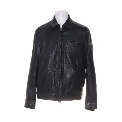Läderjacka (Svart) från Springfield Bomull, Polyester, Skinn