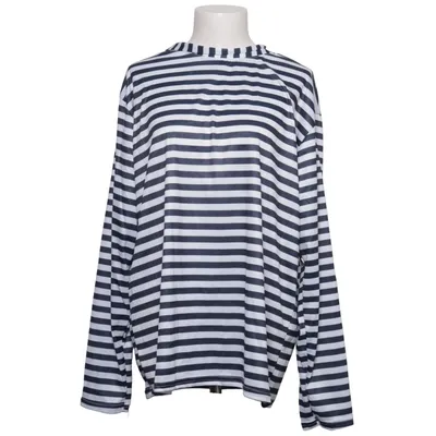 Langærmet t-shirt (Blå, Hvid) fra Boland Polyester