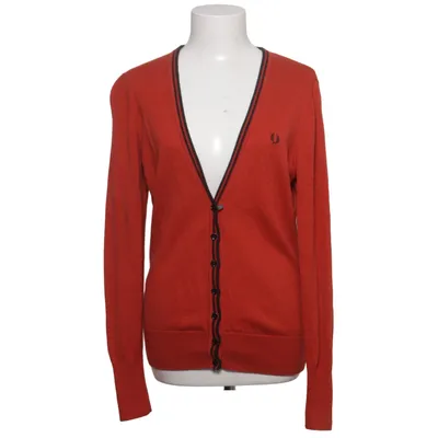 Cardigan (Red) from Fred Perry Cotton, Merino wool