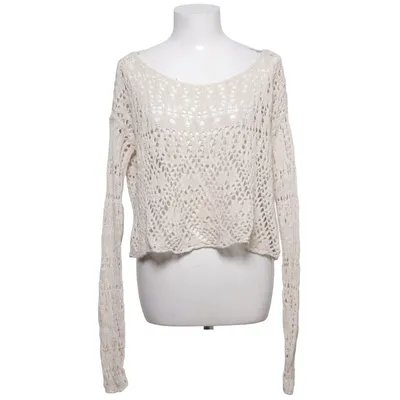 Trui (Beige) van Abercrombie & Fitch Katoen, Linnen, Modal, Wol