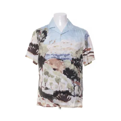 Short sleeve shirt (Blue, Multicolored) from H&M Man Lyocell