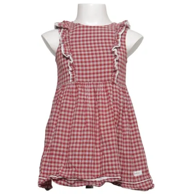 Klänning (Röd, Vit) från Newbie by KappAhl Ekologisk bomull