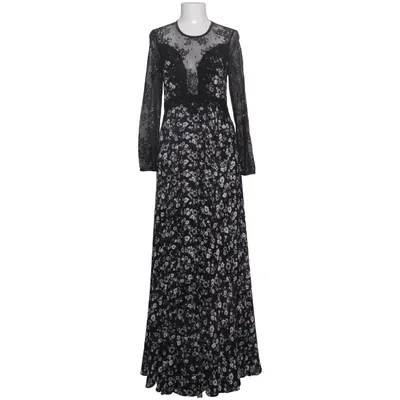 Robe longue (Noir, Blanc) de Ida Sjöstedt Acétate, Fibre métallique, Polyamide, Polyester