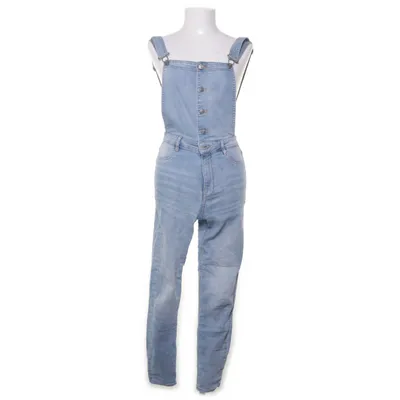 Hängselbyxor (Blå) från Divided by H&M Bomull, Polyester, Elastan