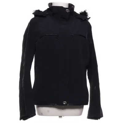 Manteau de ski (Noir) de Descente Fourrure, Nylon, Polyester, Polyuréthane