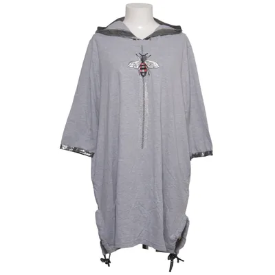 Kapuzenkleid (Grau) von Megi Baumwolle, Elasthan
