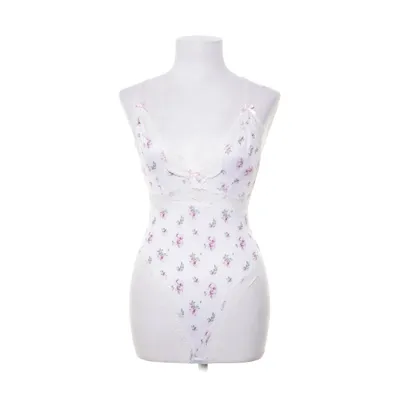 Underklädesbody (Vit, Flerfärgad) från Under Srory Polyester, Elastan