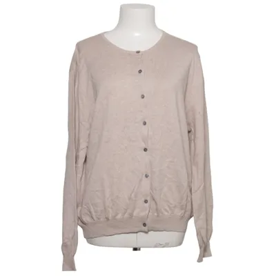 Cardigan (Beige) van Woolovers Katoen, Zijde