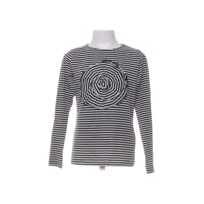 T-shirt à manches longues (Noir, Blanc) de H&M Coton, Élasthane