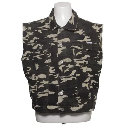 Gilet en jean (Vert, Beige) de Liquor N Poker Coton