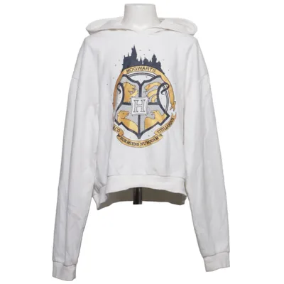 Huvtröja (Vit) från Harry Potter Bomull, Polyester