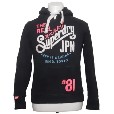 Huvtröja (Svart, Flerfärgad) från Superdry Bomull, Polyester