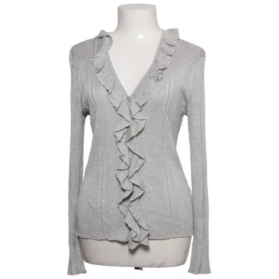 Cardigan (Gray, Silver) from Laurèl Silk, Wool