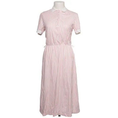 Shirt dress (Pink, White) from Nanso Cotton, Modal