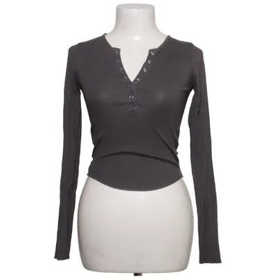 Henley T-shirt (Grå) fra Miss Selfridge Bomuld, Elastan