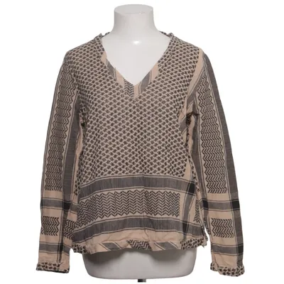 Bluse (Beige, Sort) fra Cecilie Copenhagen