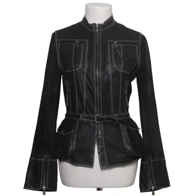 Leather jacket (Black) from Marc Cain Leather