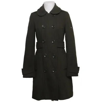 Frakke (Grøn) fra Divided by H&M Polyester, Viscose, Uld
