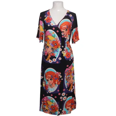 Wickelkleid (Schwarz, Mehrfarbig) von Tante Betsy Elasthan, Viskose