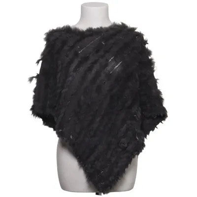 Poncho (Gray) from Natures Collection Acrylic, Viscose
