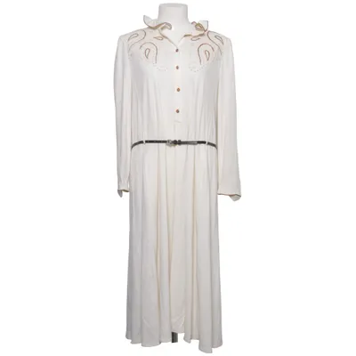 Robe (Blanc) de Louis Féraud Acrylique, Laine