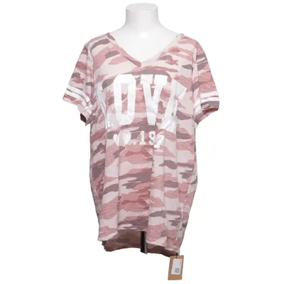 T-shirt (Rosa, Brun, Vit, Flerfärgad) från Reflex Bomull, Polyester