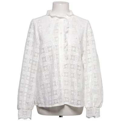 Blouse (Blanc) de Sézane Coton biologique, Polyester recyclé, Viscose