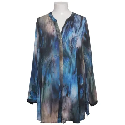 Bluse (Blå, Flerfarvet) fra Mona Polyester